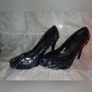 Sequin Heels